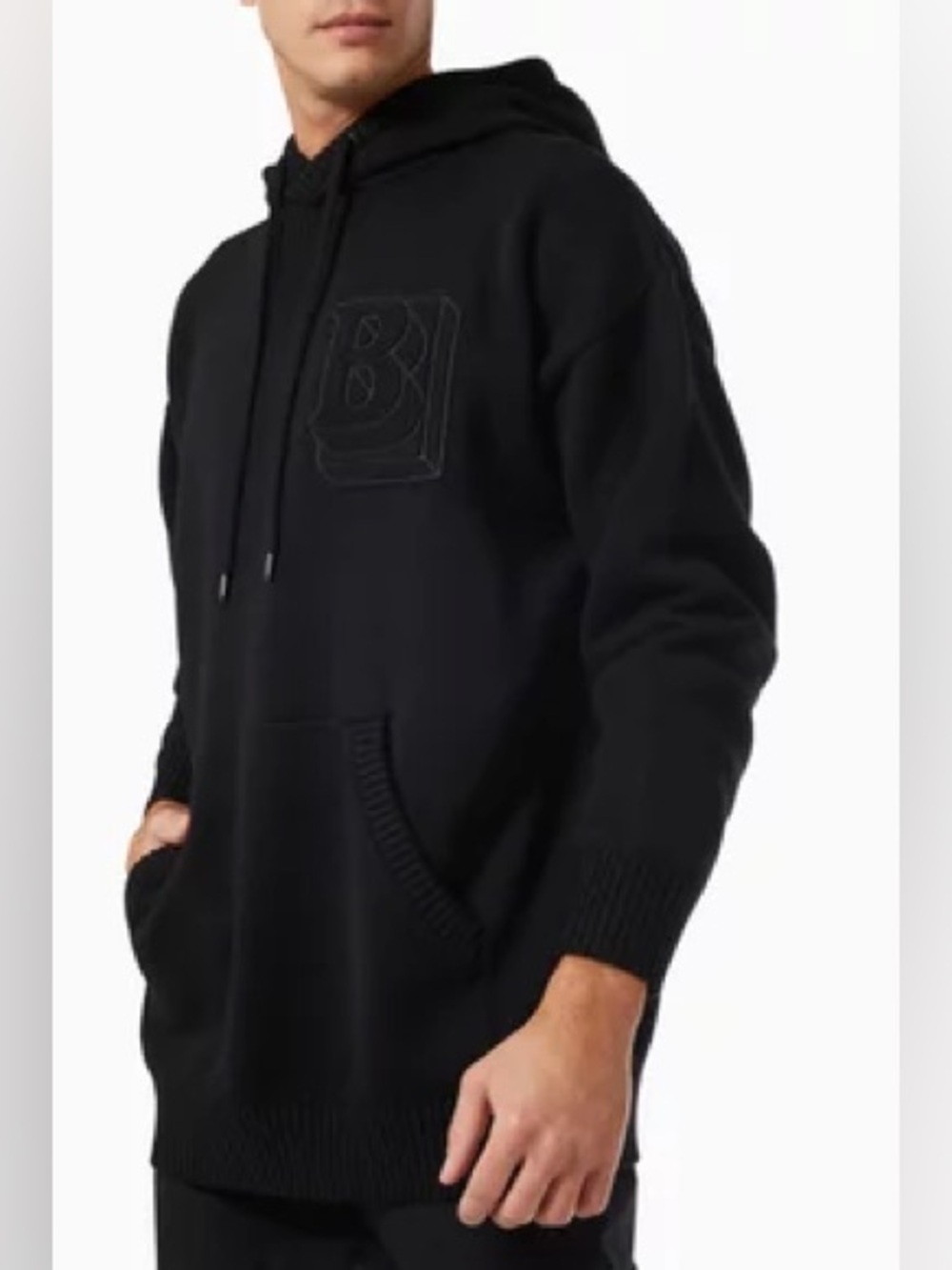 Burberry London knit wool logo hoodie